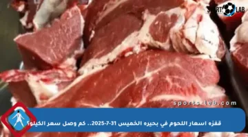 قفزة أسعار اللحوم في بحيرة الخميس 31-7-2025.. كم وصل سعر الكيلو؟